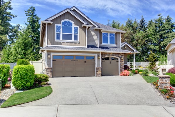 The outside of a residential property