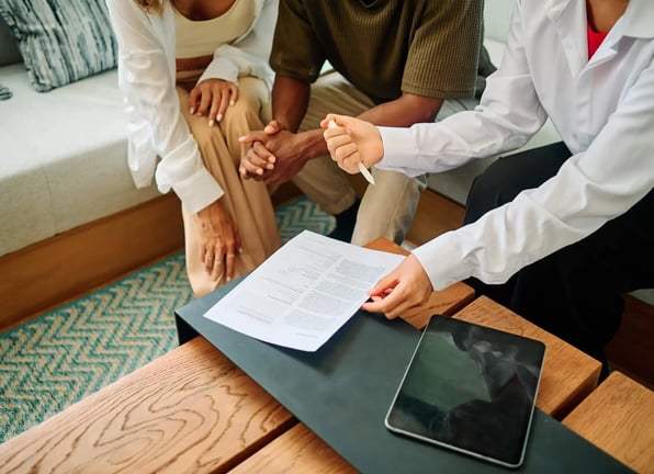 Virginia Beach rental property owners review property management contract with property manager