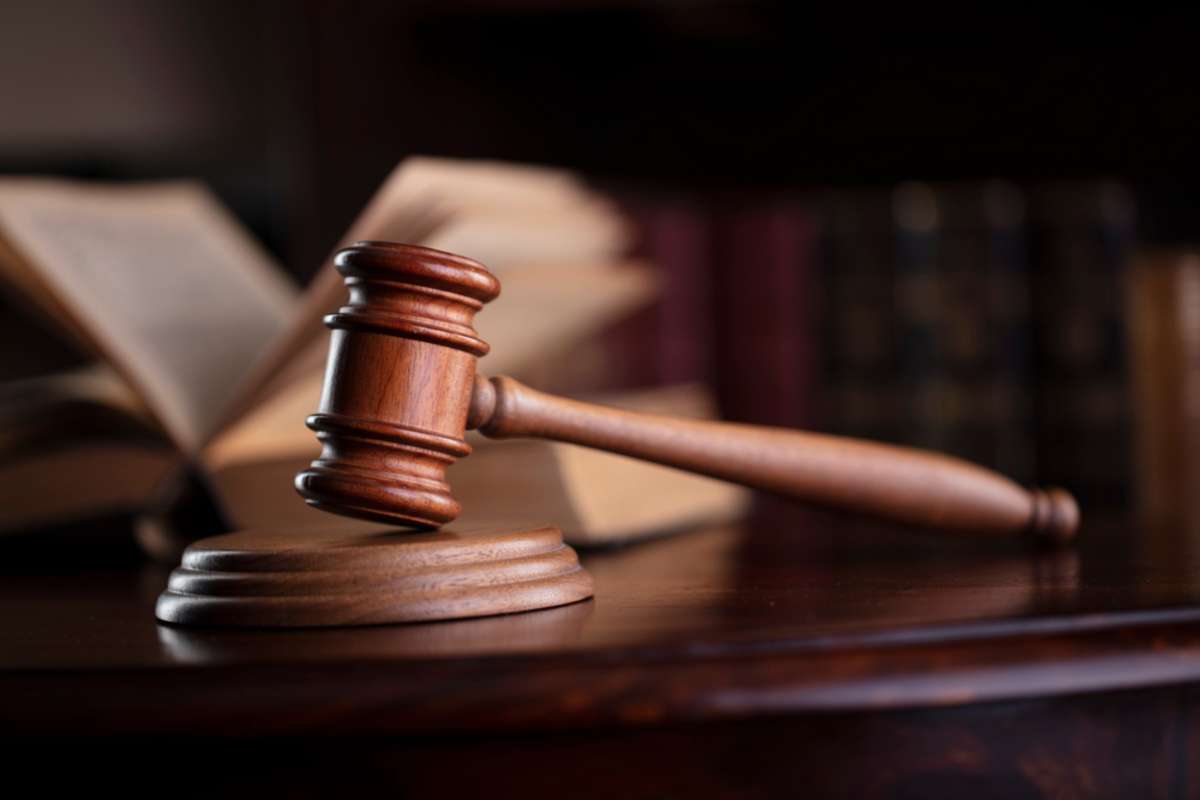 Judges gavel on wooden desk