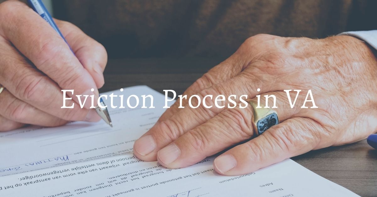 how do you evict a tenant in virginia