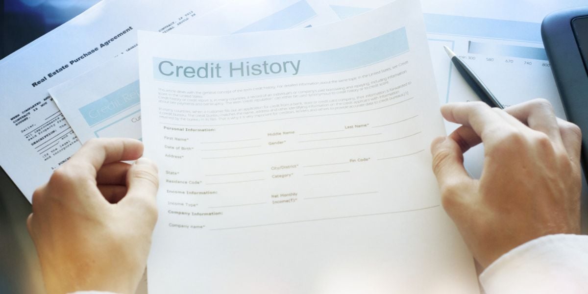 Credit report concept