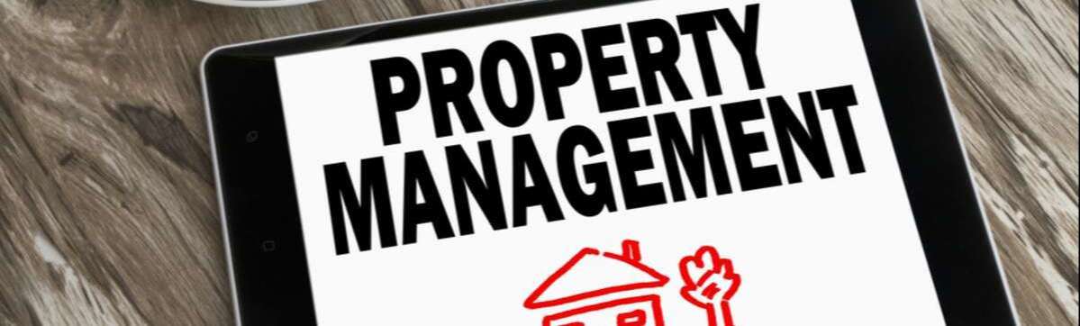 property management concept displayed on tablet pc-1